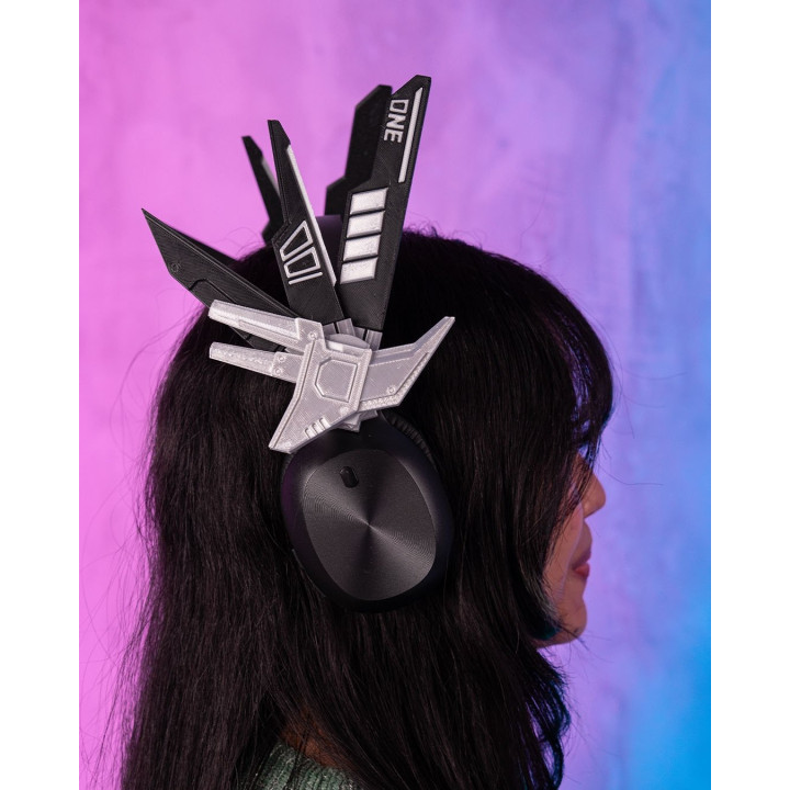 Seraph 001 – Accessoire Casque Futuriste Style Cyberpunk