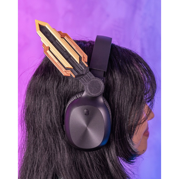Angel 002 – Ornements Cyberpunk Pour Casque Audio
