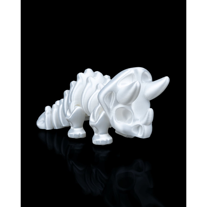 Triceratops Flexi Fossile – Dinosaure Articulé Nacré