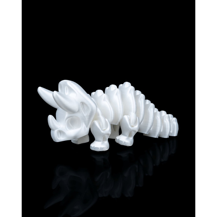 Triceratops Flexi Fossile – Dinosaure Articulé Nacré