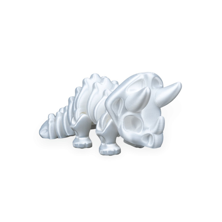 Triceratops Flexi Fossile – Dinosaure Articulé Nacré