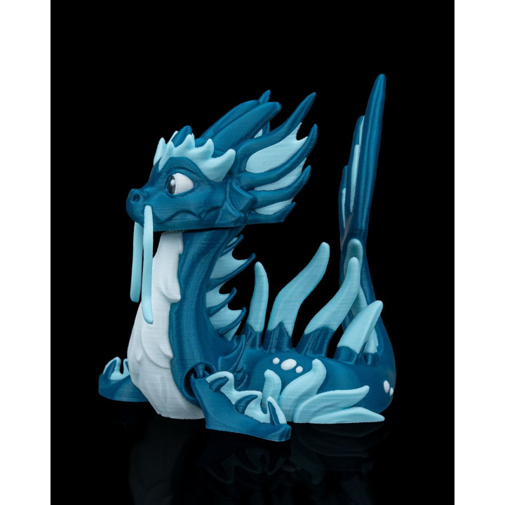 Abyssos Le Léviathan Des Profondeurs – Figurine Dragon Aquatique