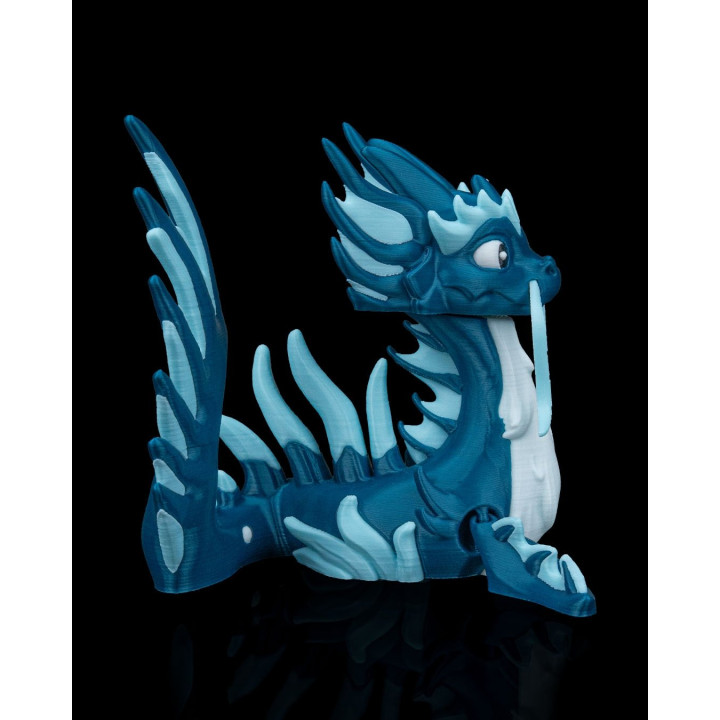 Abyssos Le Léviathan Des Profondeurs – Figurine Dragon Aquatique