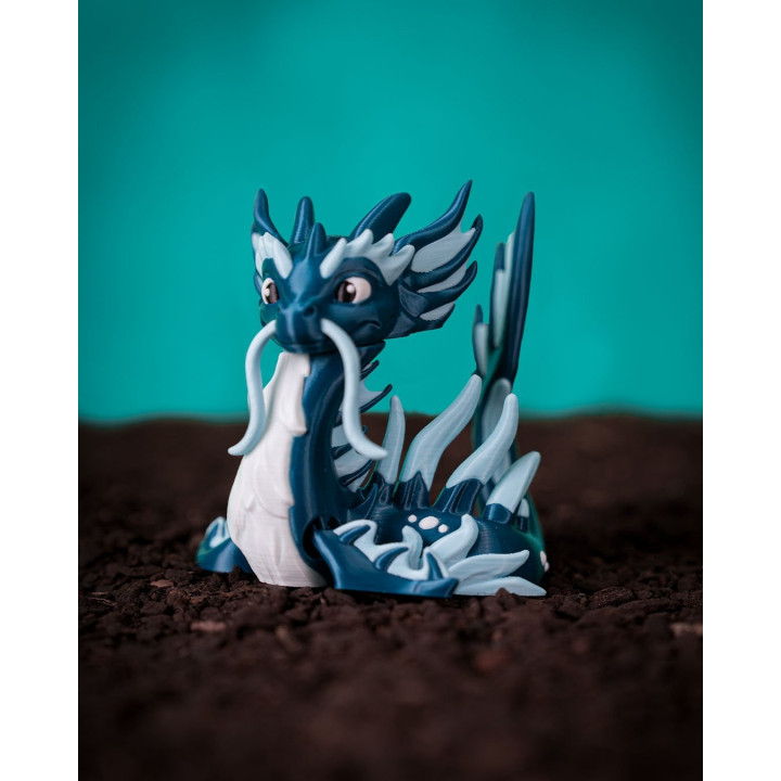 Abyssos Le Léviathan Des Profondeurs – Figurine Dragon Aquatique