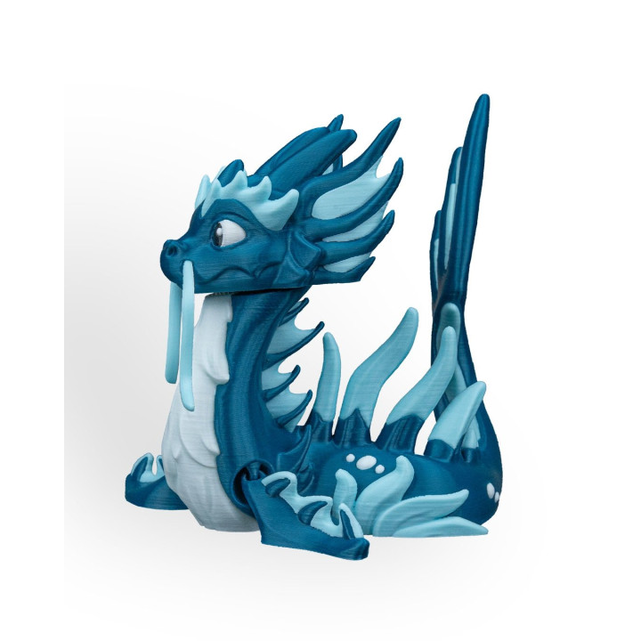 Abyssos Le Léviathan Des Profondeurs – Figurine Dragon Aquatique