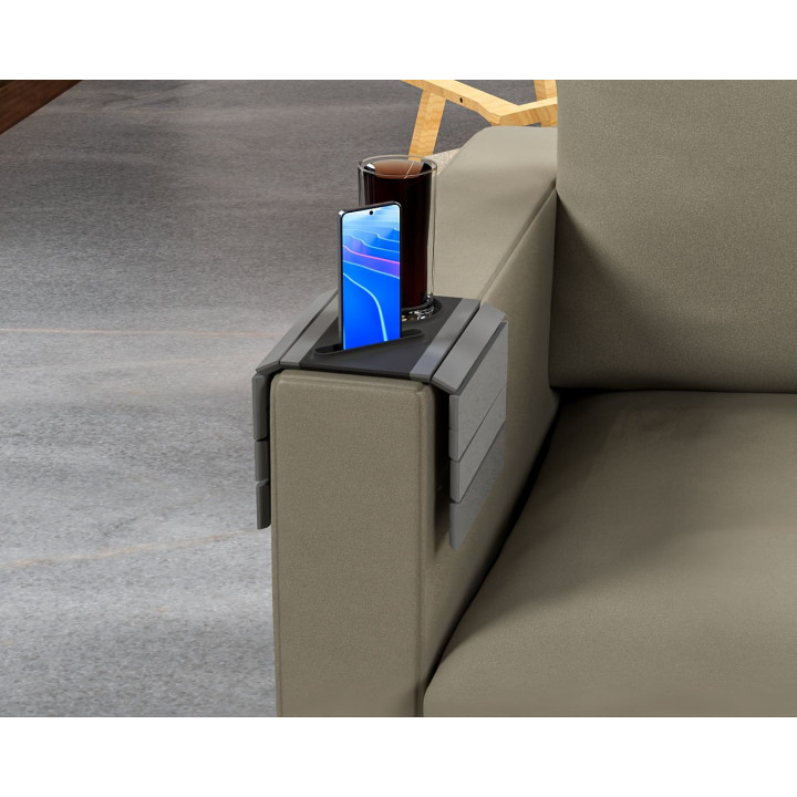 Plateau D'Accoudoir De Canapé – Porte-Boisson & Smartphone Intégré