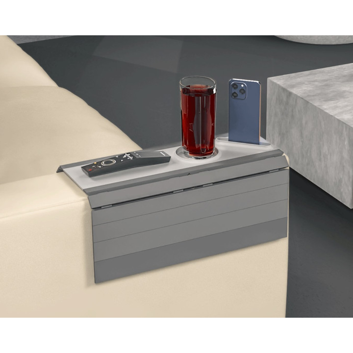 Plateau Accoudoir Canapé – Porte-Verre, Téléphone & Télécommande