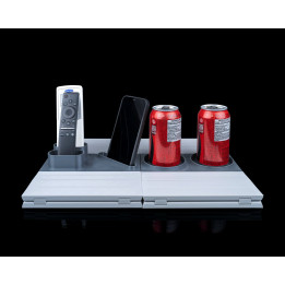 Show Time – Plateau D'Accoudoir De Canapé Avec Porte-Verres, Télécommande Et Smartphone