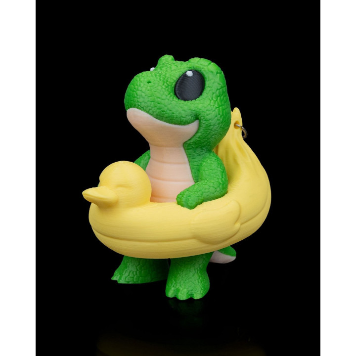 Float-Rex – Porte-Clés Dinosaure Bouée Canard