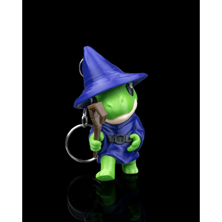 Porte-Clés Grenouille Sorcière – Figurine Magicienne Kawaii