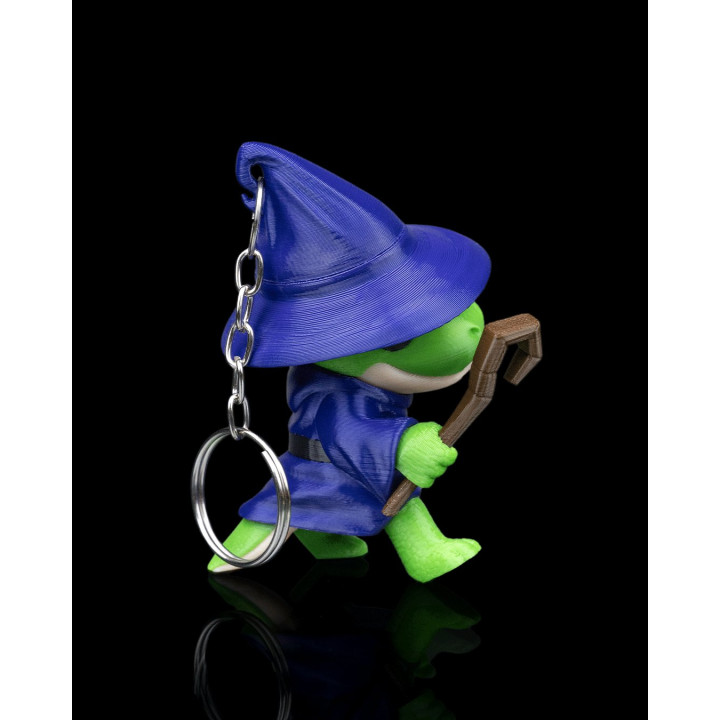 Porte-Clés Grenouille Sorcière – Figurine Magicienne Kawaii