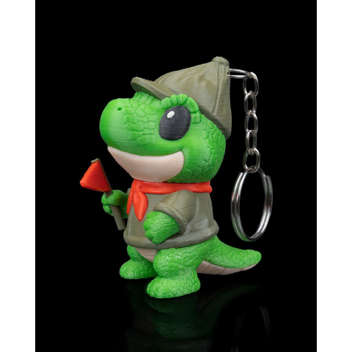 Porte-Clés Scout T-Rex – Figurine Dinosaure Explorateur