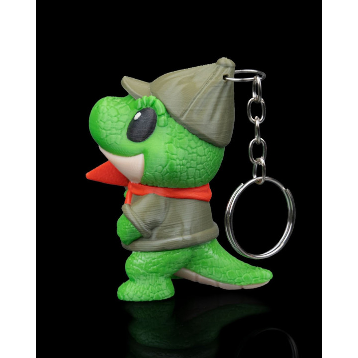 Porte-Clés Scout T-Rex – Figurine Dinosaure Explorateur