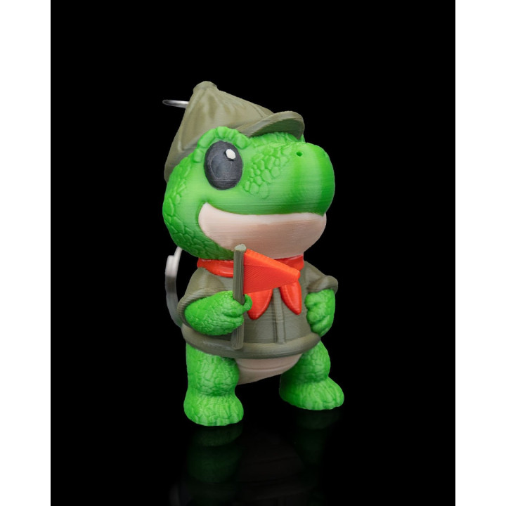 Porte-Clés Scout T-Rex – Figurine Dinosaure Explorateur