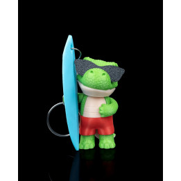 Tyrannosurf – Porte-Clés Dinosaure Surfeur