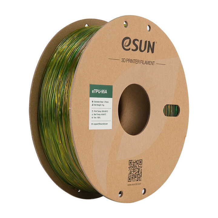 eSun - eTPU-95A - Arc-en-ciel - 1,75 mm - 1 kg | Maison Drabiec
