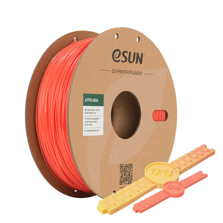eSun - eTPU-95A - Color Change - Orange/Jaune - 1,75 mm - 1 kg | 