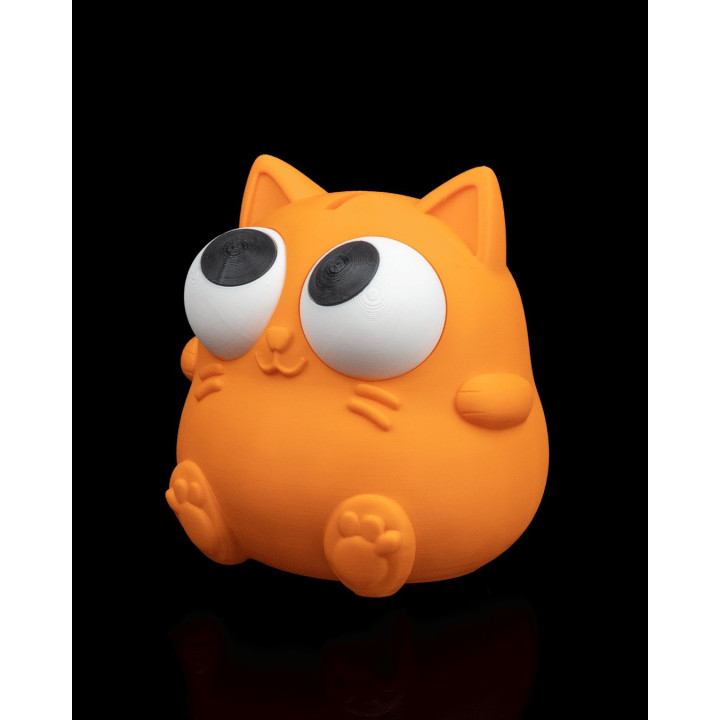 Tirelire Chat Rondouillard – Grosse Bouille Yeux Fous