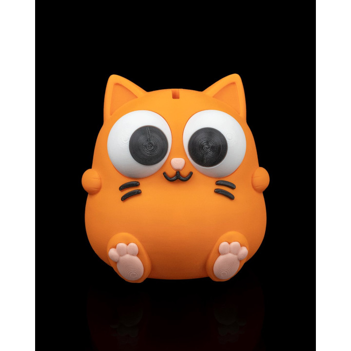 Tirelire Chat Rondouillard – Grosse Bouille Yeux Fous