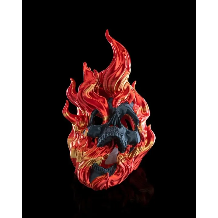 Crâne en Flammes – Déco Dark Made in Occitanie