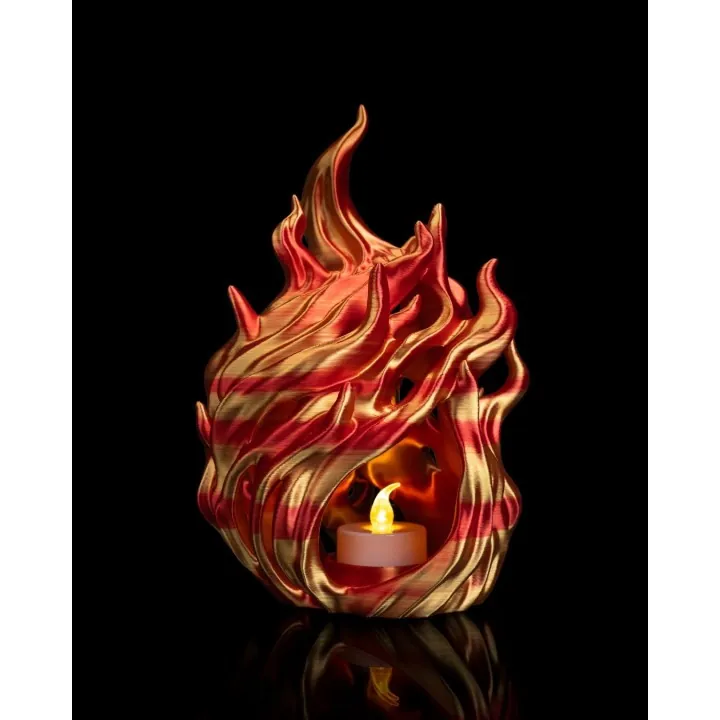 Crâne en Flammes – Déco Dark Made in Occitanie