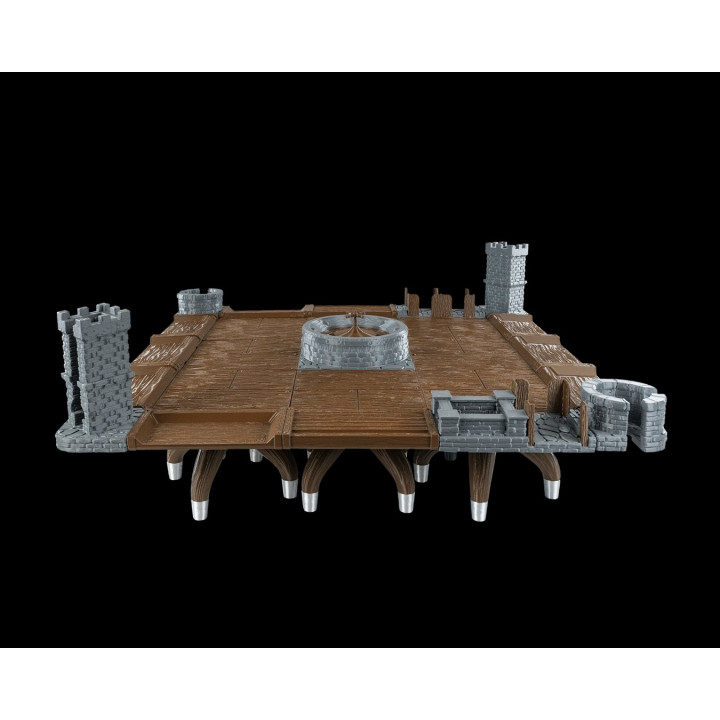Table Royale – Table De Jeu Médiévale Avec Roulette Et Tours De Château