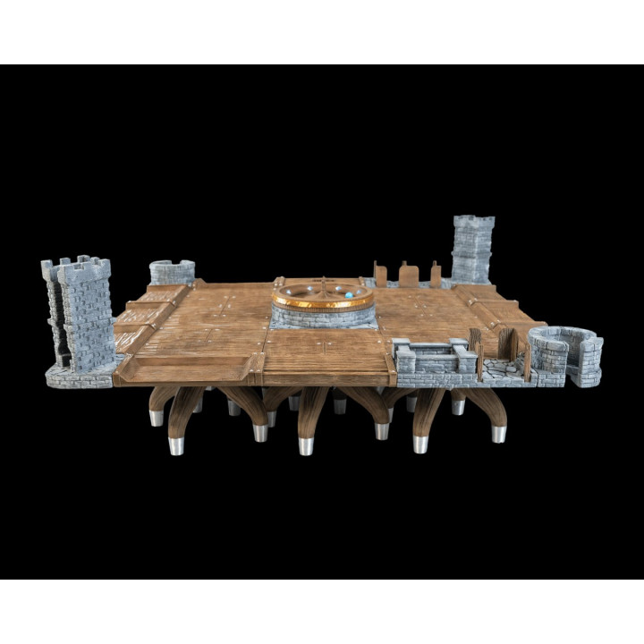 Table Royale – Table De Jeu Médiévale Avec Roulette Et Tours De Château