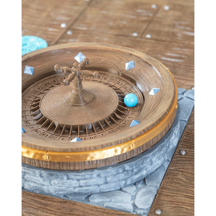 Table Royale – Table De Jeu Médiévale Avec Roulette Et Tours De Château