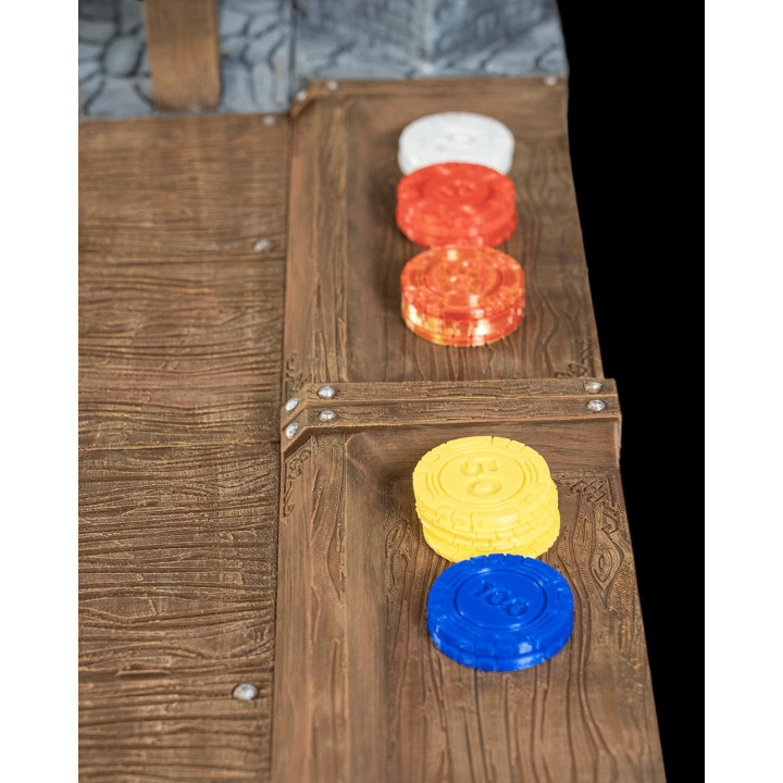 Table Royale – Table De Jeu Médiévale Avec Roulette Et Tours De Château