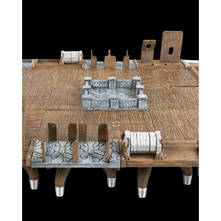 Cardbound Table – Table De Jeu De Cartes À Collectionner Style Médiéval Fantastique