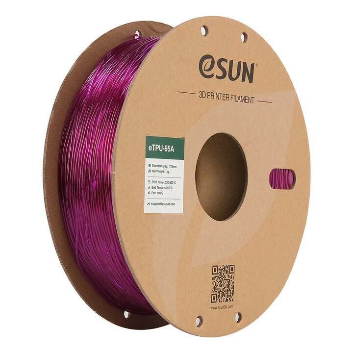 eSun - eTPU-95A - Violet Transparent - 1,75 mm - 1 kg | Maison Dr