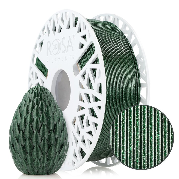 Rosa3D - PETG Galaxy HS - Vert (Green) - 1,75 mm - 1 kg | Espace Maker