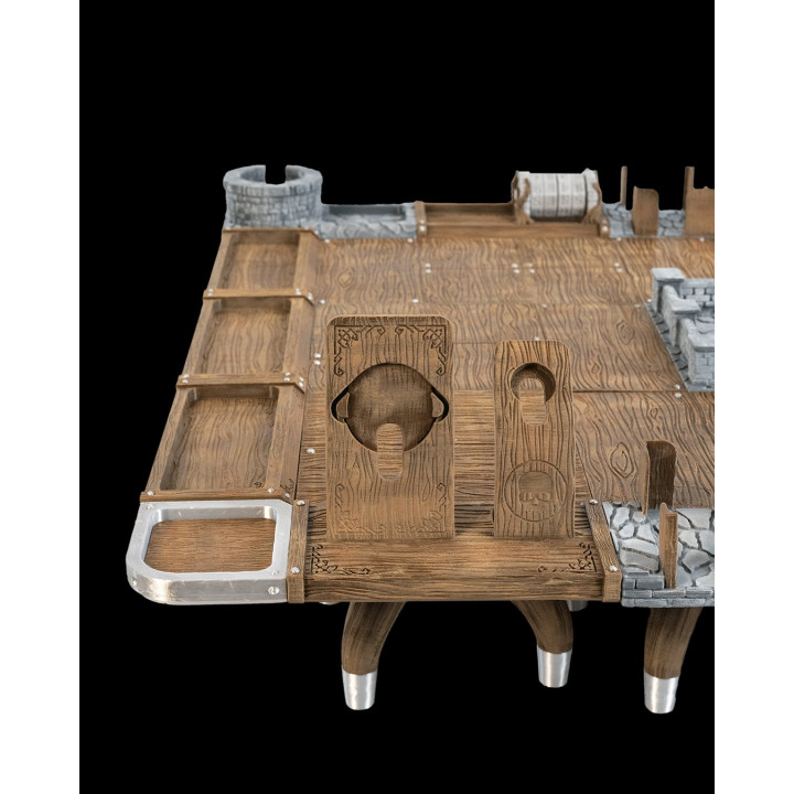 Cardbound Table – Table De Jeu De Cartes À Collectionner Style Médiéval Fantastique