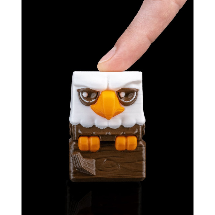 Cubeagle – Keycap Aigle Majestueux Style Cube