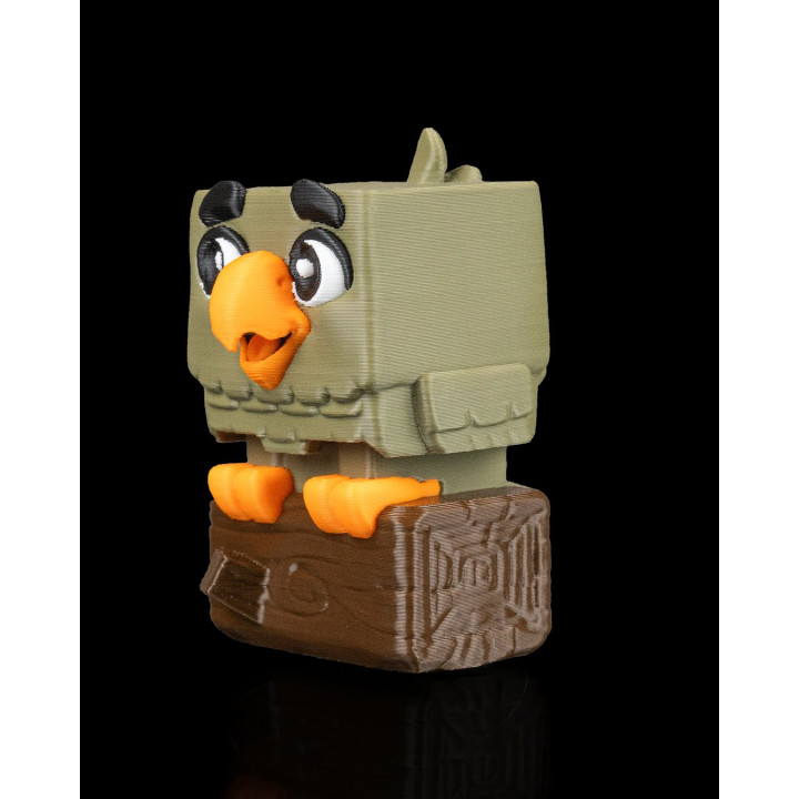 Squarrot – Figurine Oiseau Carré Fidget À Presser