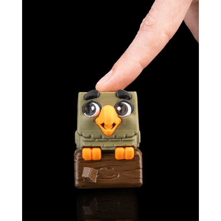 Squarrot – Figurine Oiseau Carré Fidget À Presser