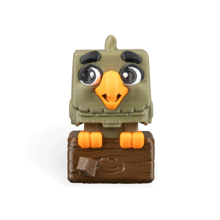 Squarrot – Figurine Oiseau Carré Fidget À Presser
