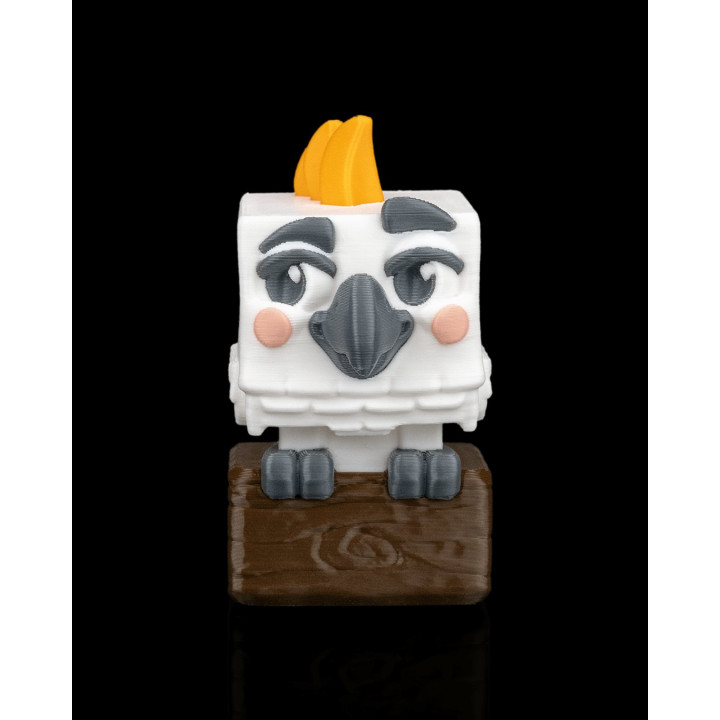 Clickatoo Cacatoès – Figurine Cliquable Perroquet Cubique