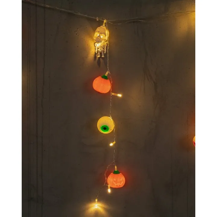 Guirlande Halloween 3D – Citrouilles & Crânes Occitanie