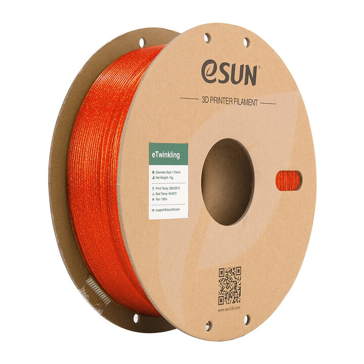 eSun - eTwinkling PLA - Orange Chaud - 1,75 mm - 1 kg | Maison Dr