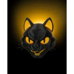 Lampe Chat Noir – Veilleuse Murale Made in Occitanie