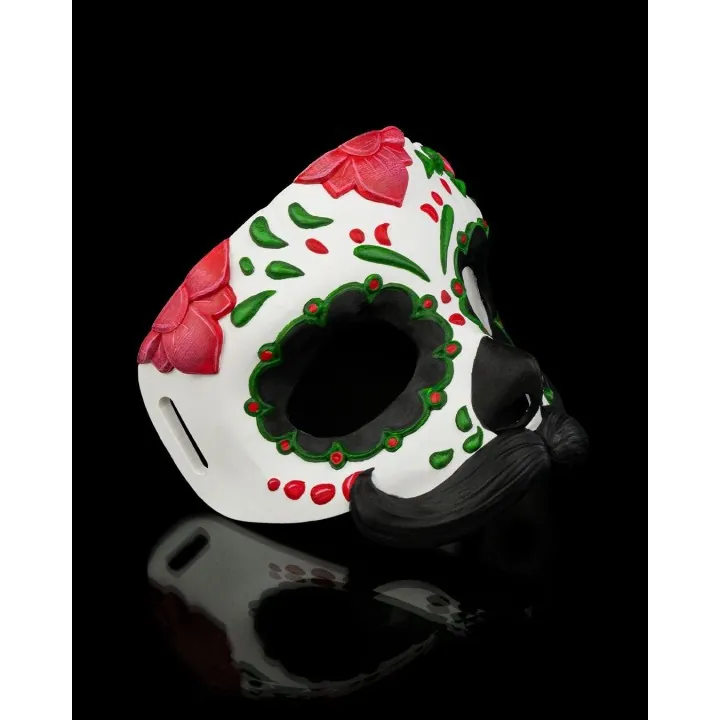 Masque Día de los Muertos Moustache – Made in Occitanie