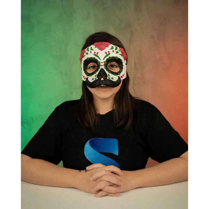 Masque Día de los Muertos Moustache – Made in Occitanie