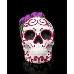 Carmen – Crâne Sugar Skull Fleuri Façon Día De Los Muertos
