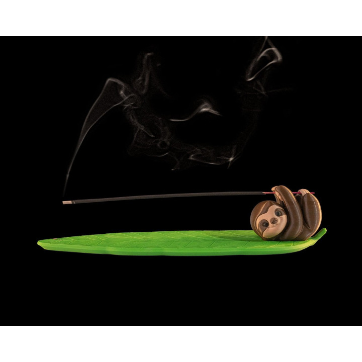 Porte-Encens Paresseux Sur Feuille – Slow Burn Sloth