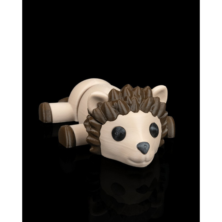 Hérisson Allongé – Figurine & Porte-Clés Décoratif Made In Occitanie