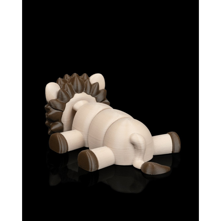 Hérisson Allongé – Figurine & Porte-Clés Décoratif Made In Occitanie