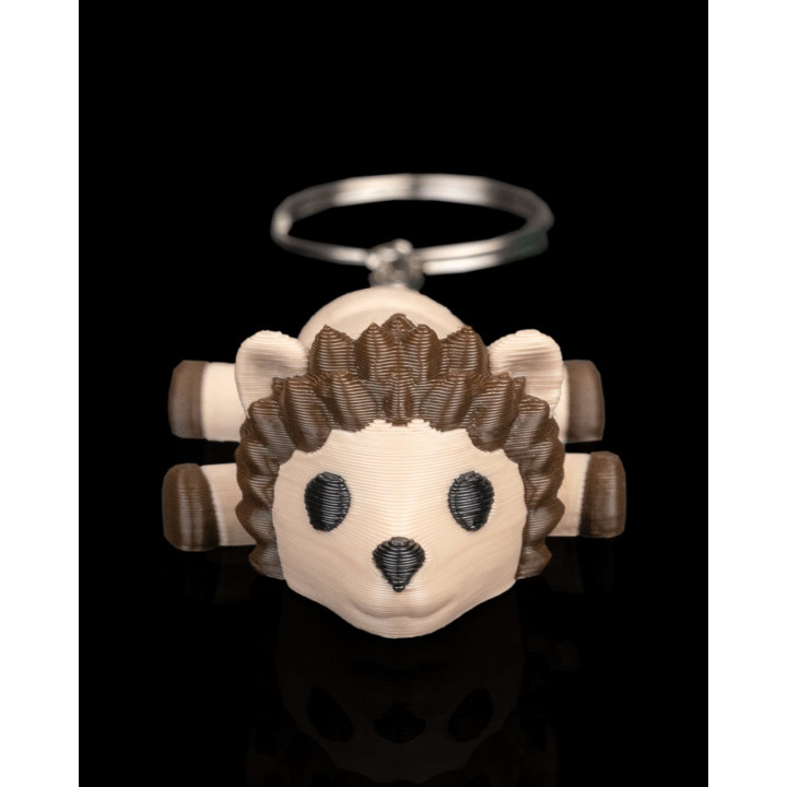 Hérisson Allongé – Figurine & Porte-Clés Décoratif Made In Occitanie