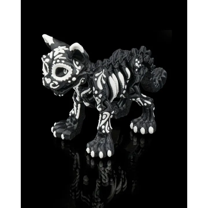 Figurines Chat & Chien Squelette Dia de los Muertos
