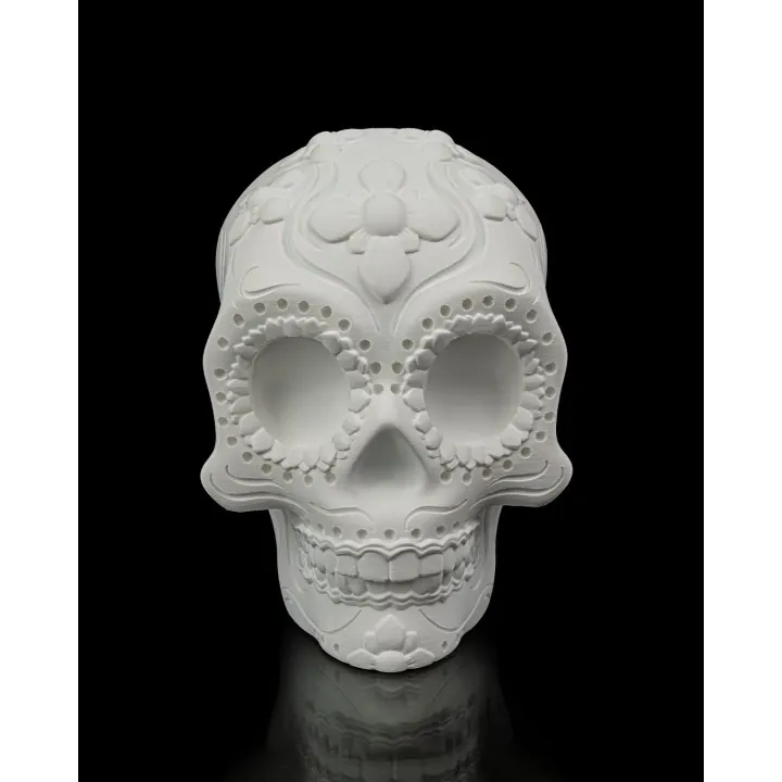 Lampe Crâne Sugar Skull – Déco Made in Occitanie